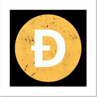 Vintage Dogecoin Cryptocurrency Token Posters and Art